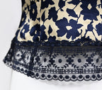 Valentino 1994 Floral Lace &  Silk Blouse