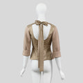 Louis Vuitton 2006 Wool & Satin Blouse