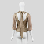 Louis Vuitton 2006 Wool & Satin Blouse