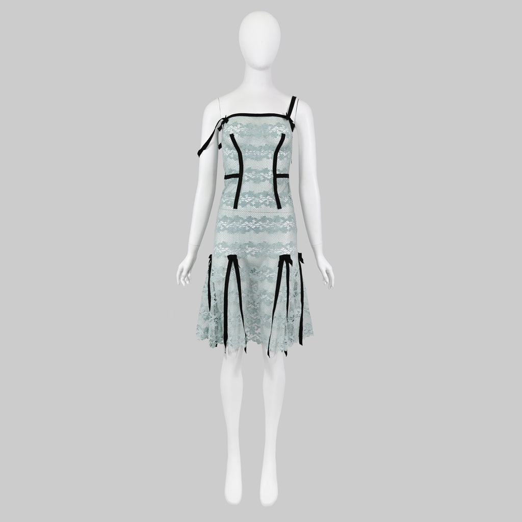 Louis Vuitton SS 2003 Lace Dress with Bows