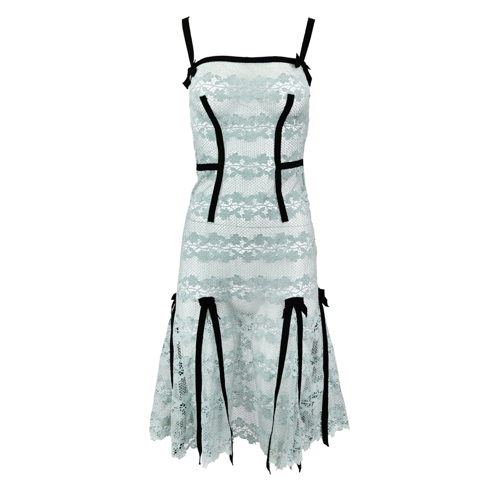 Louis Vuitton SS 2003 Lace Dress with Bows