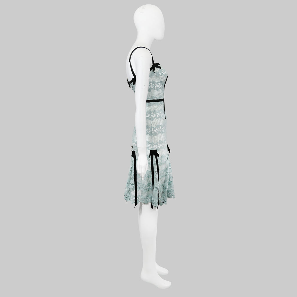 Louis Vuitton SS 2003 Lace Dress with Bows