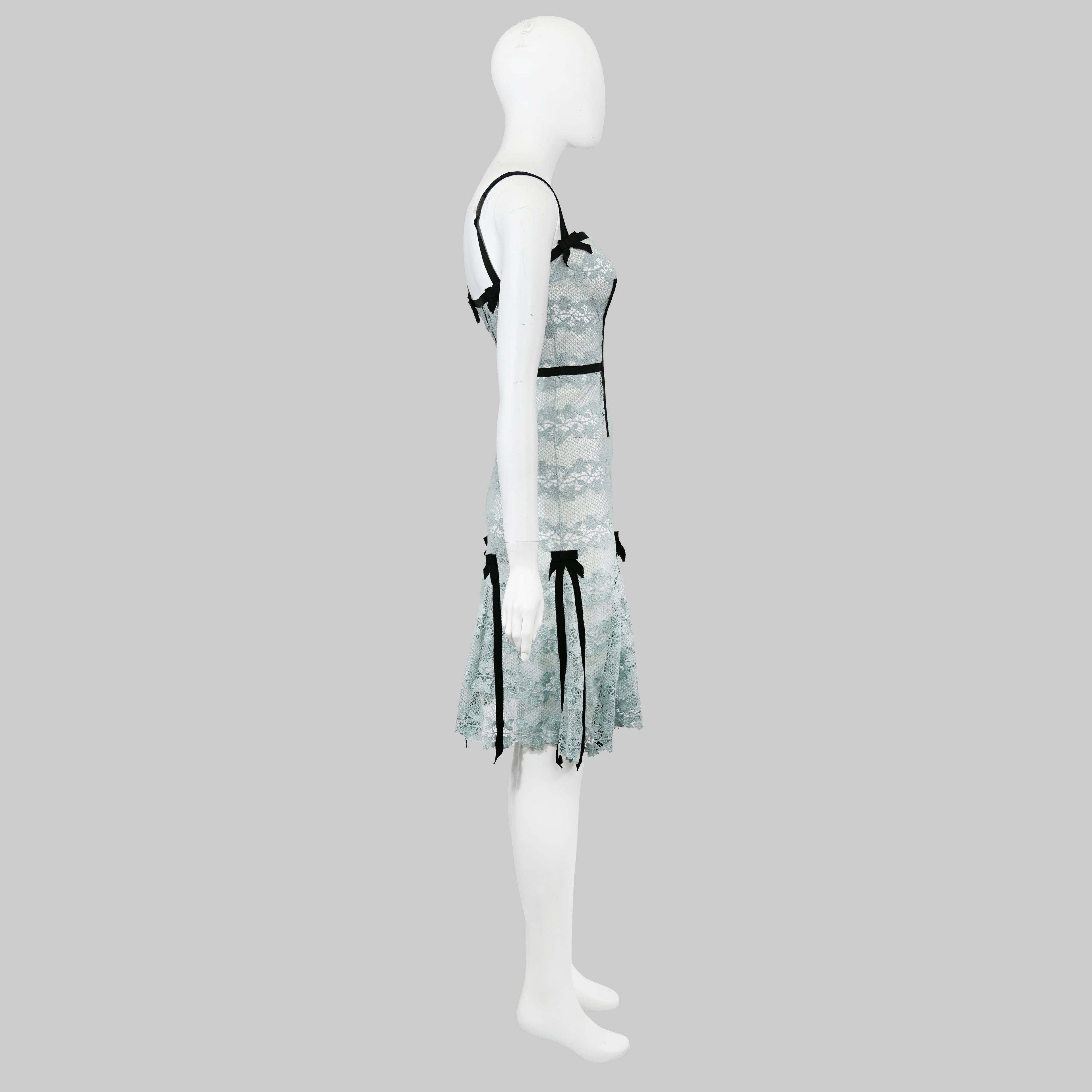 Louis Vuitton SS 2003 Lace Dress with Bows