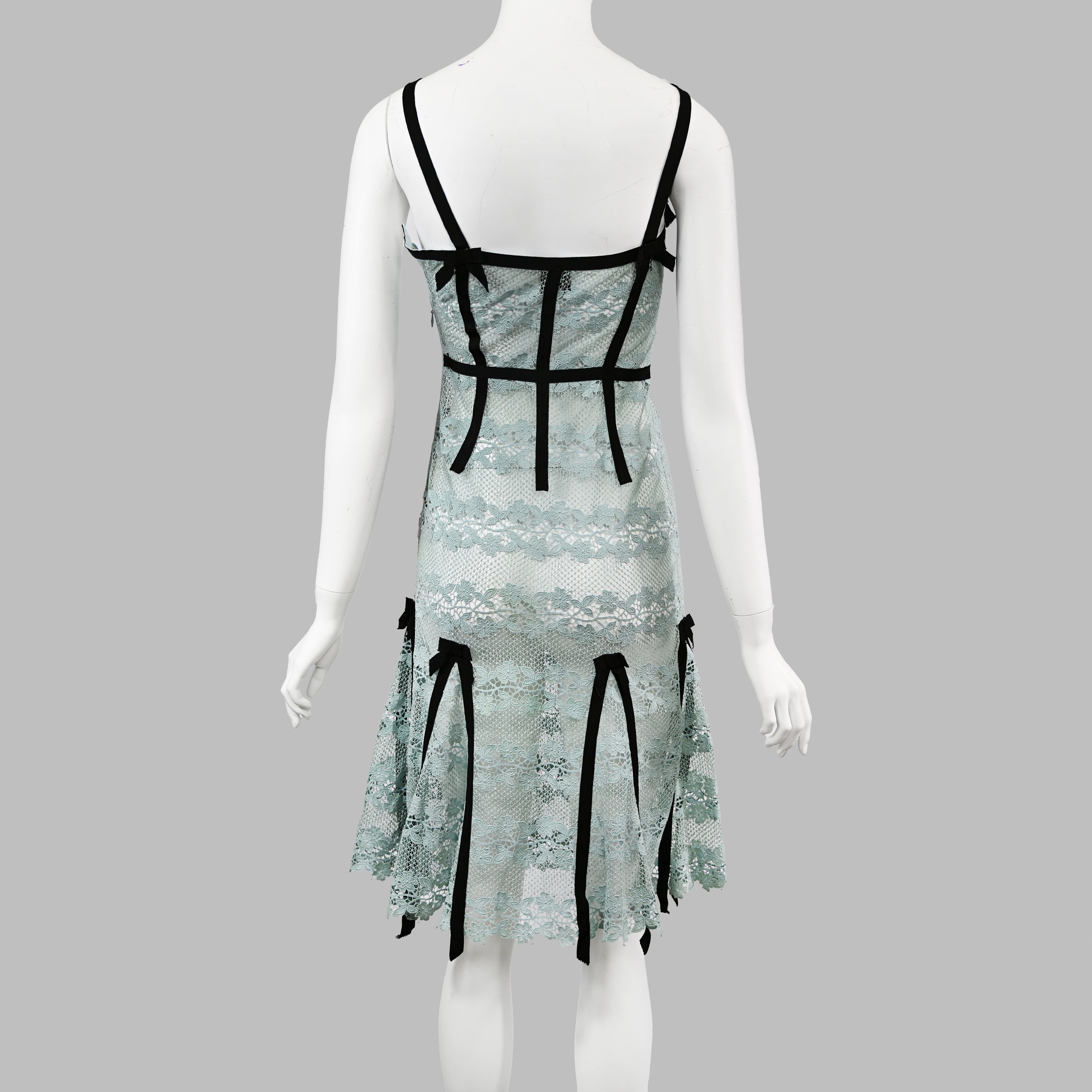 Louis Vuitton SS 2003 Lace Dress with Bows