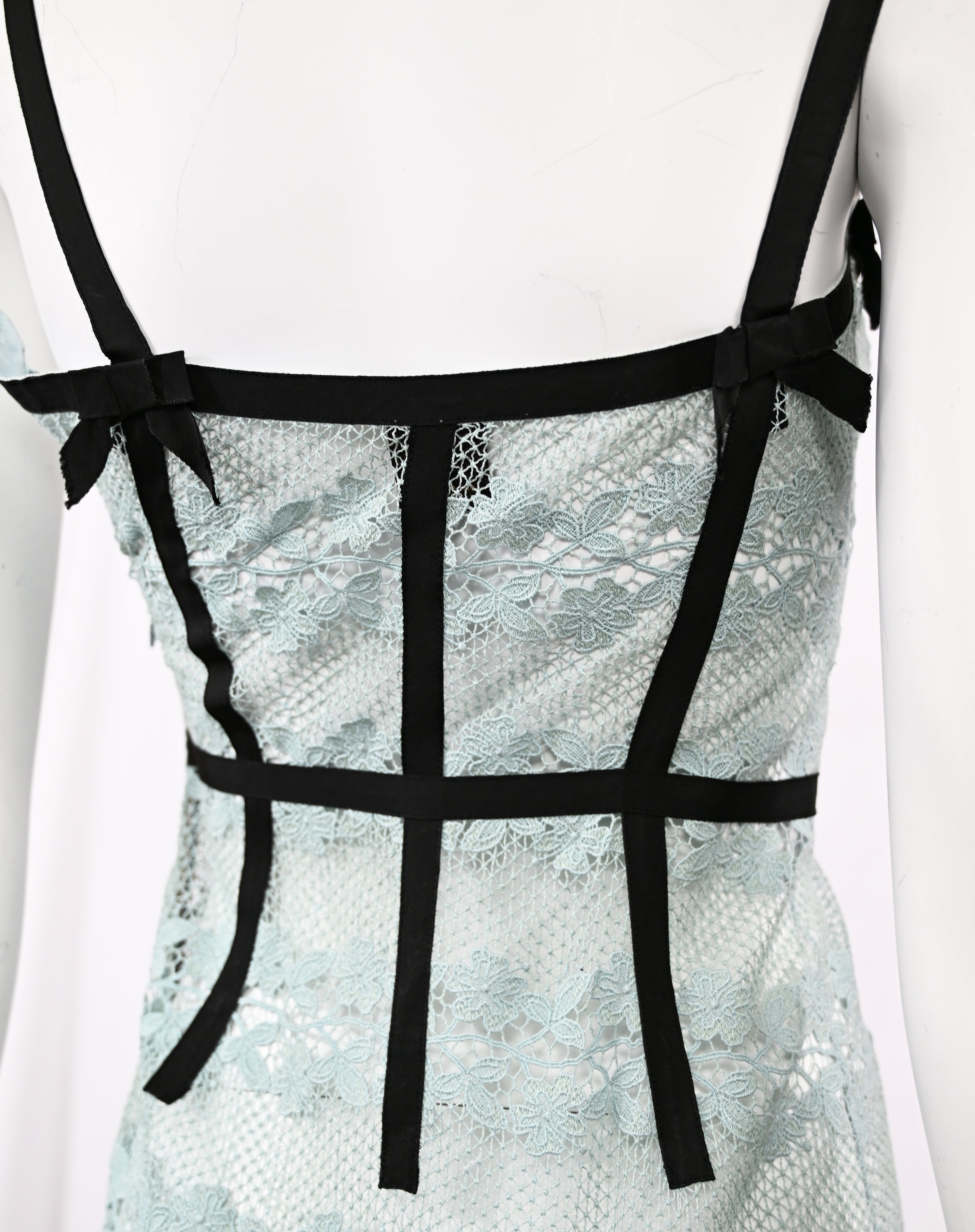 Louis Vuitton SS 2003 Lace Dress with Bows