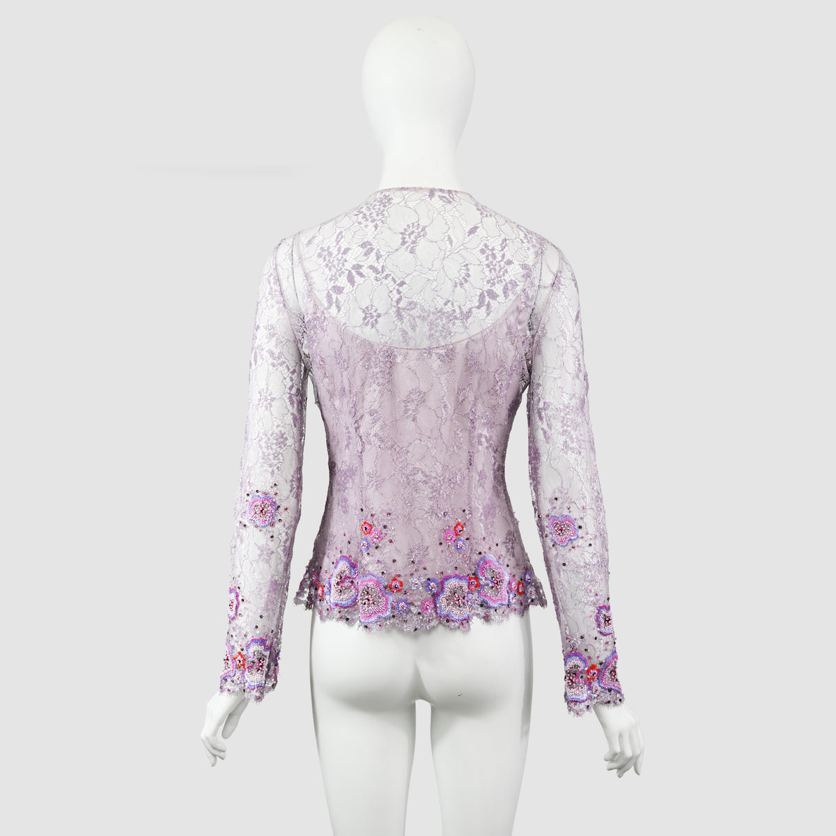 Badgley Mischa Embellished Lace Blouse