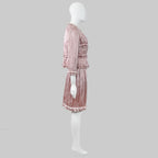 Valentino SS 2007 Pink Satin Skirt Set