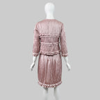 Valentino SS 2007 Pink Satin Skirt Set