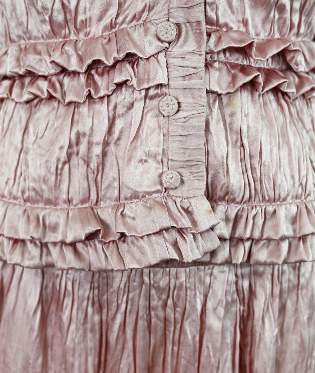 Valentino SS 2007 Pink Satin Skirt Set