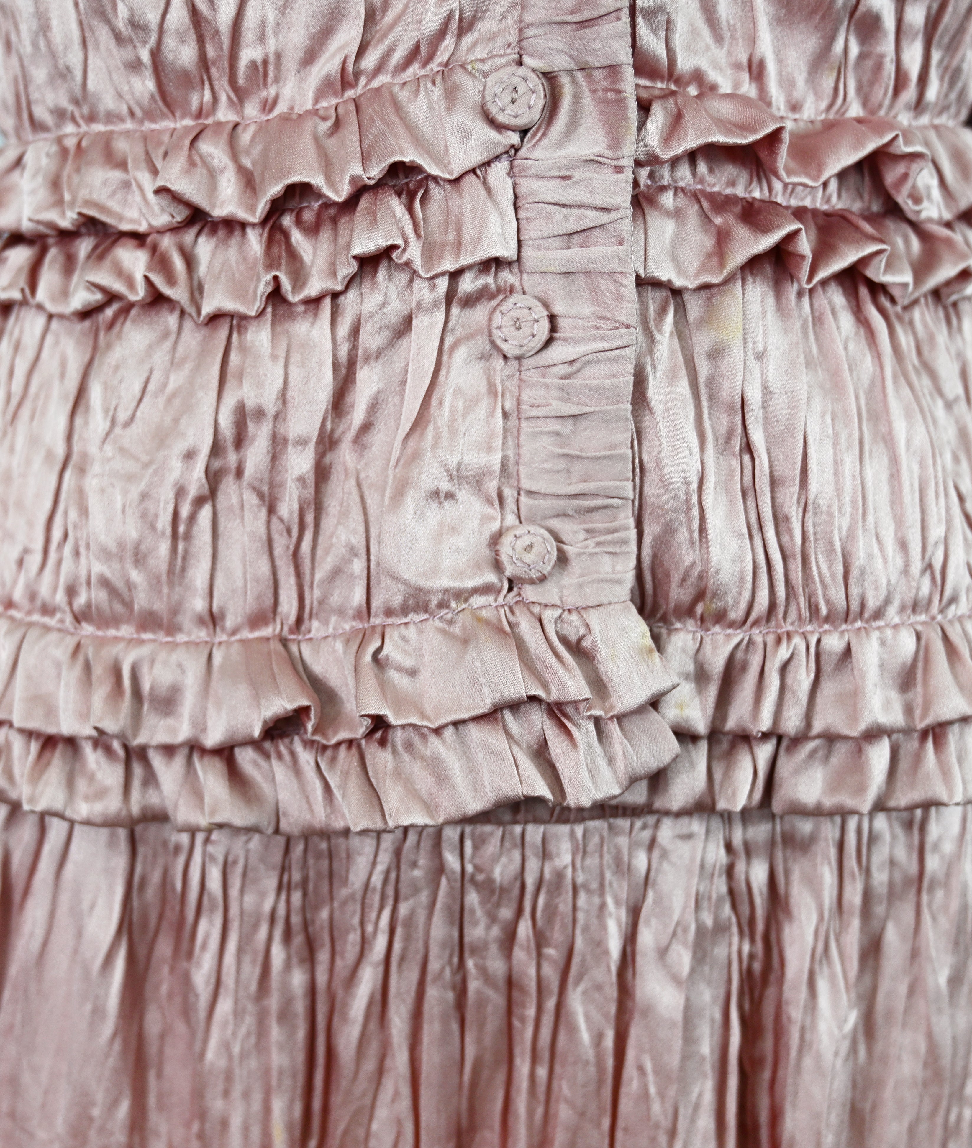 Valentino SS 2007 Pink Satin Skirt Set