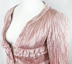 Valentino SS 2007 Pink Satin Skirt Set