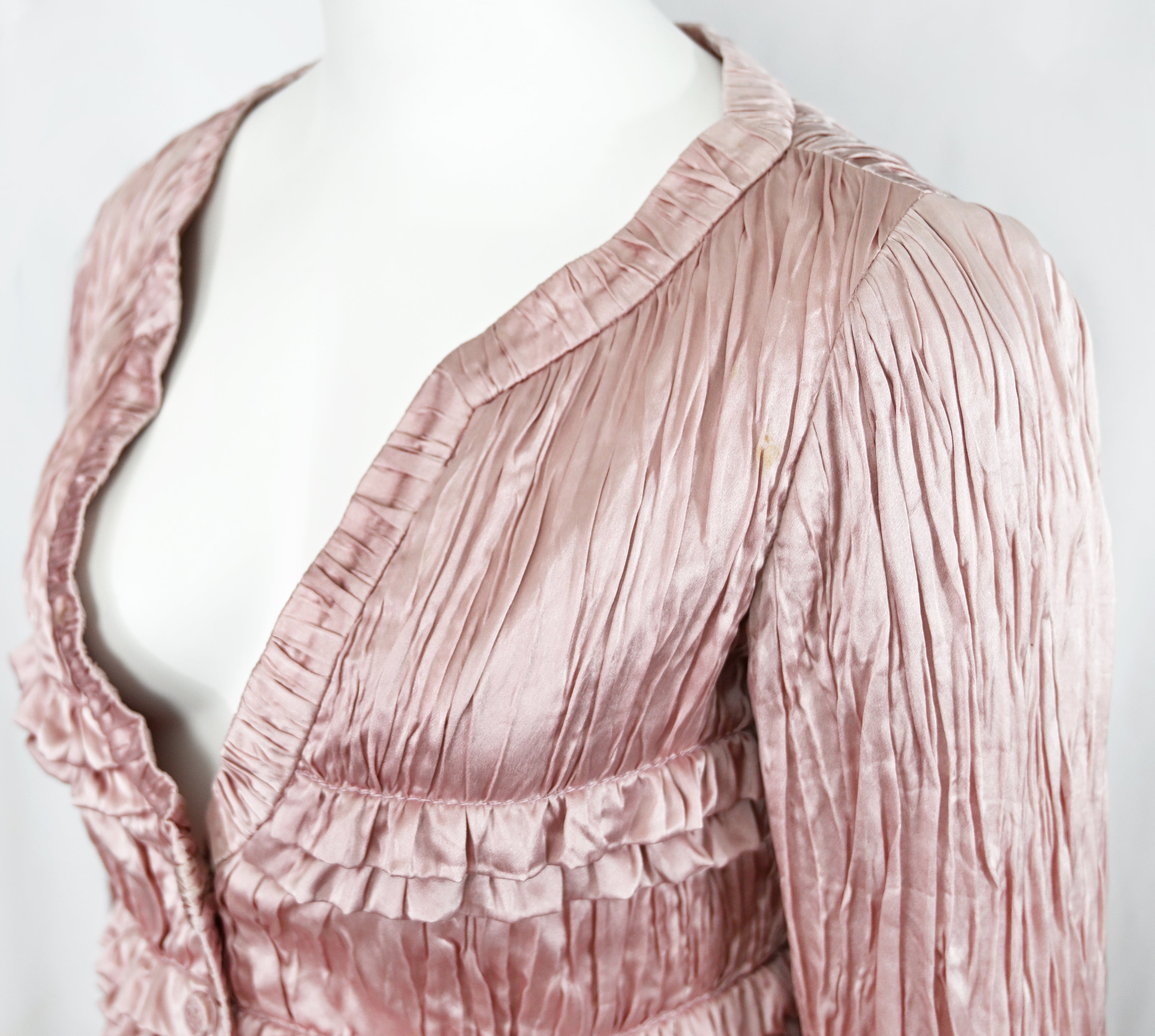 Valentino SS 2007 Pink Satin Skirt Set
