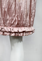 Valentino SS 2007 Pink Satin Skirt Set