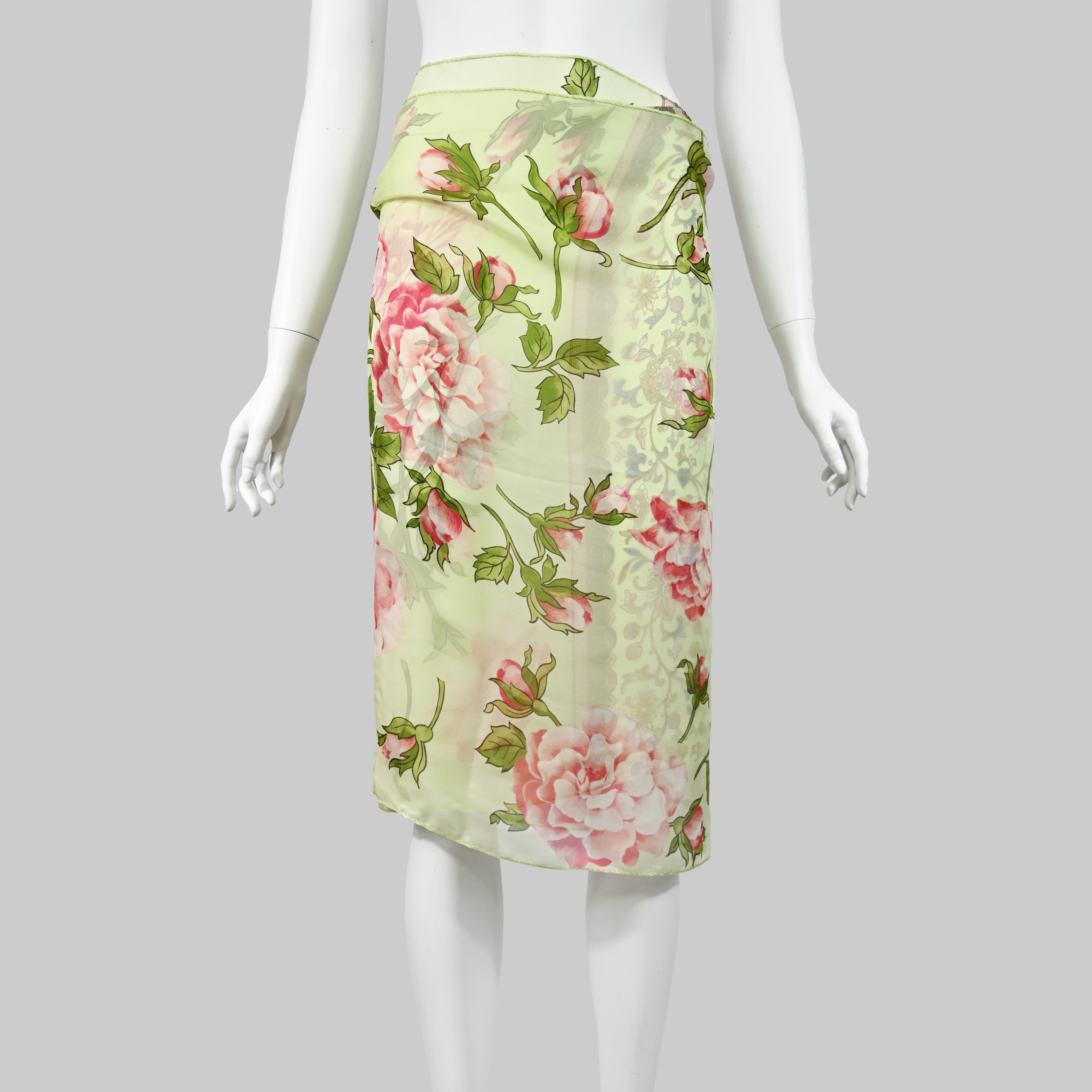 Valentino SS 2006 Floral Silk Scarf