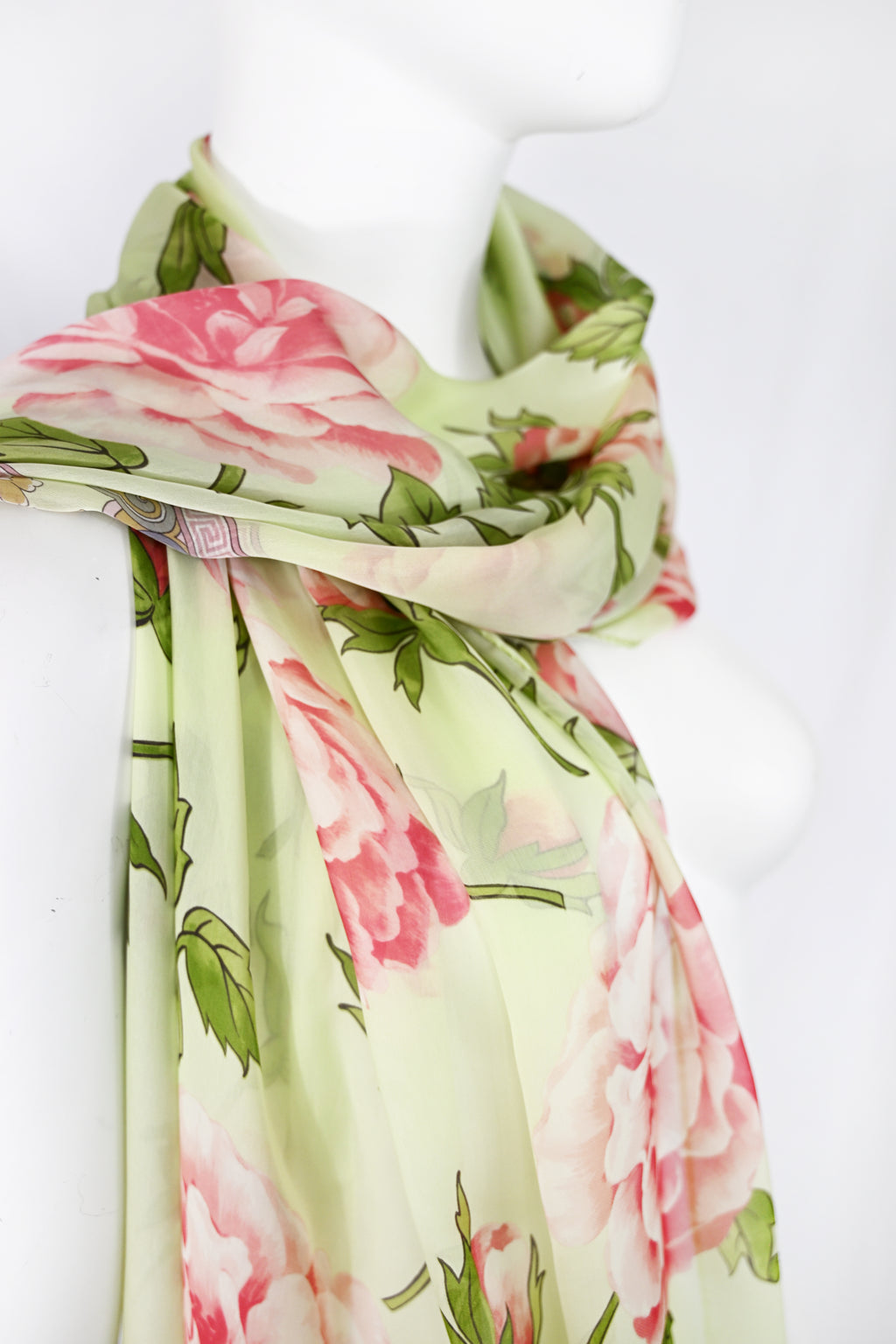 Valentino SS 2006 Floral Silk Scarf