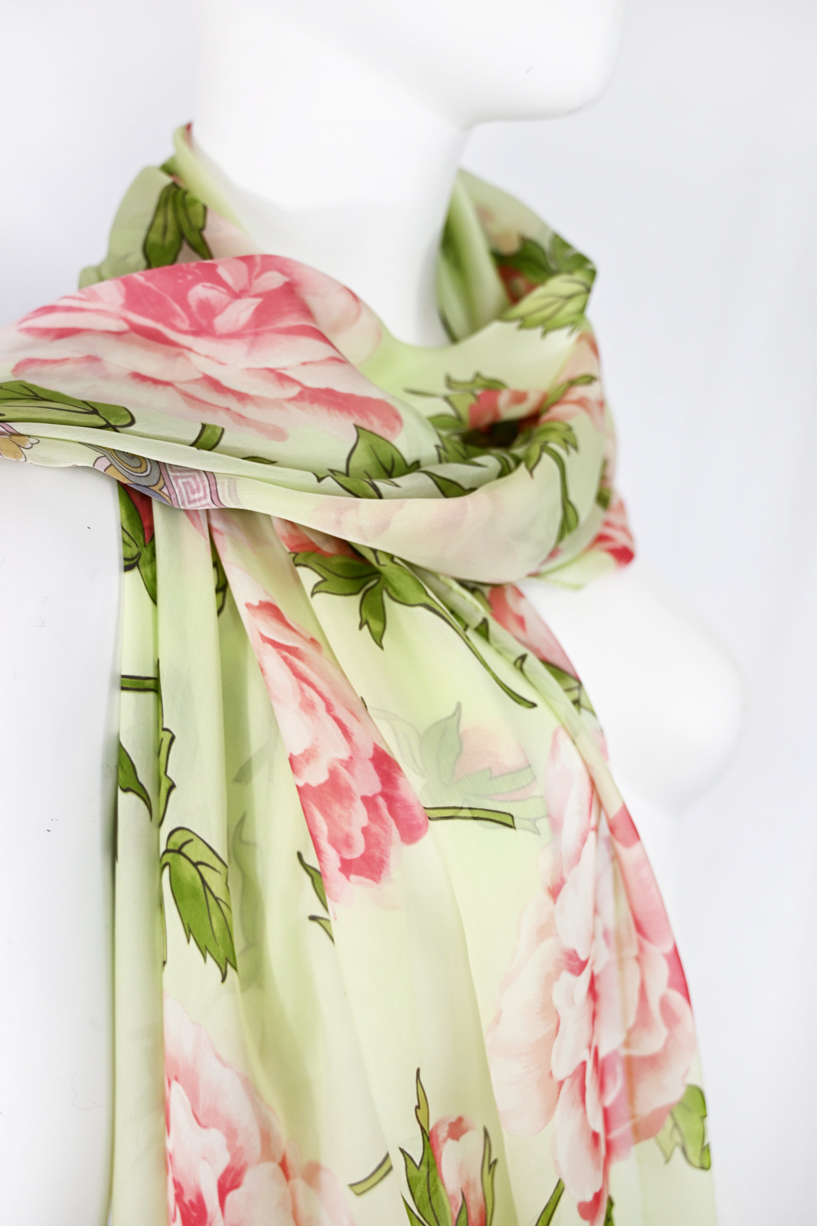 Valentino SS 2006 Floral Silk Scarf