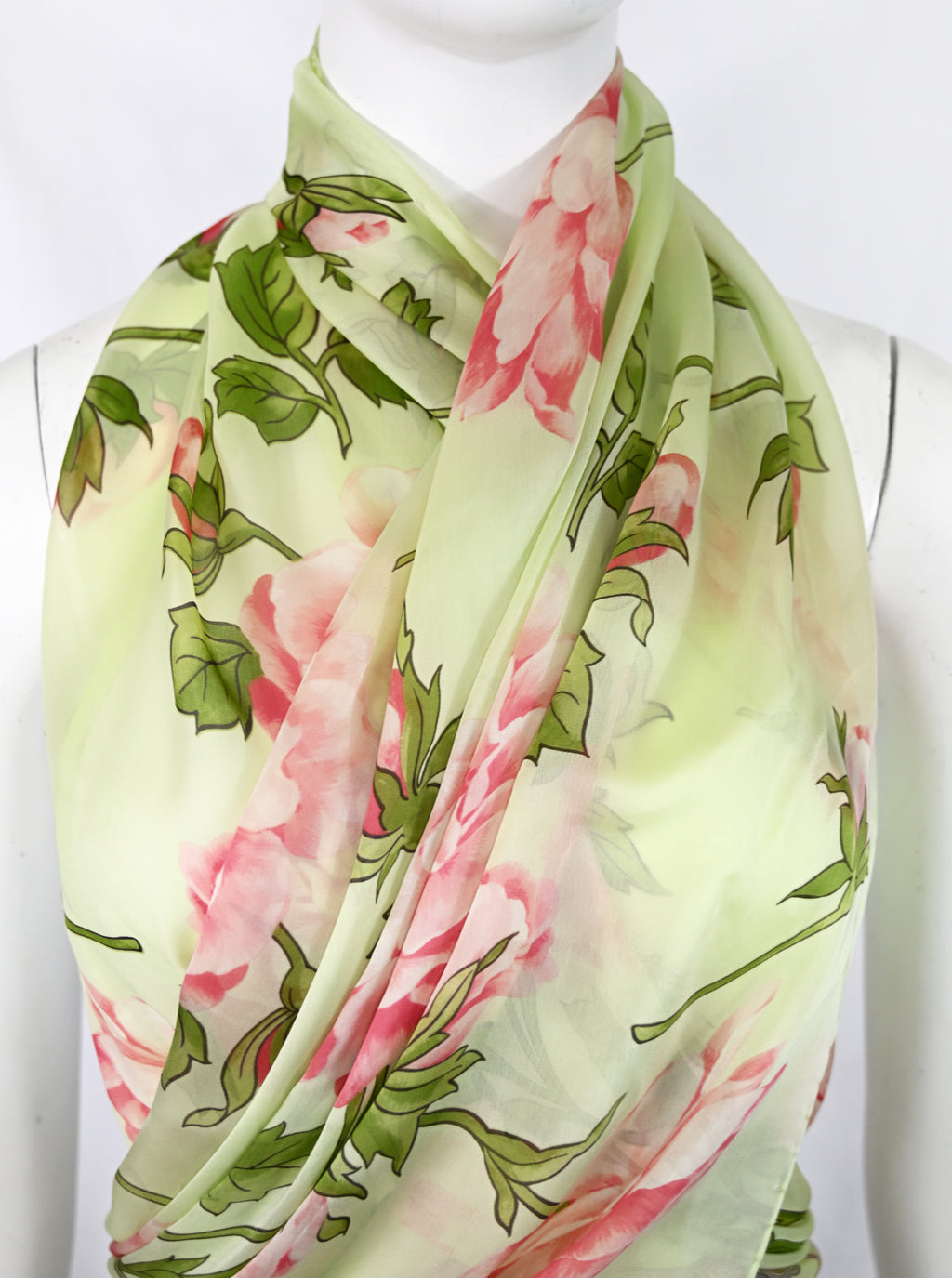 Valentino SS 2006 Floral Silk Scarf