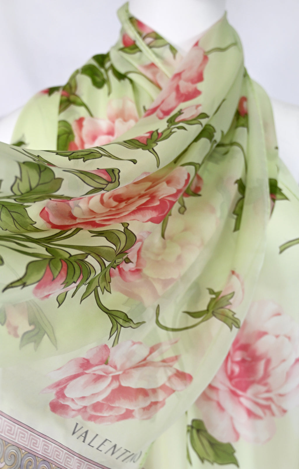 Valentino SS 2006 Floral Silk Scarf