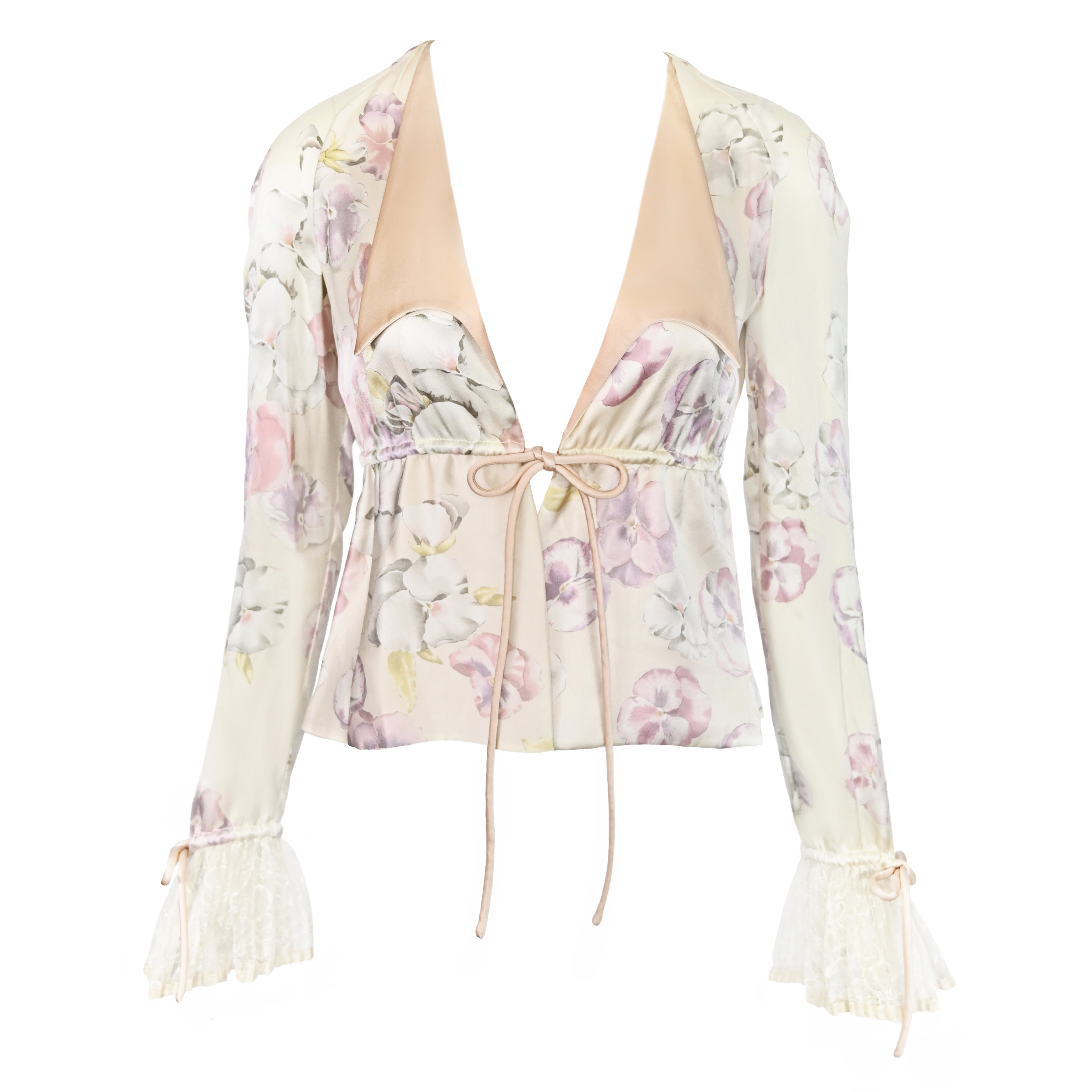 Valentino SS 2007 Lace Cuffs Blouse