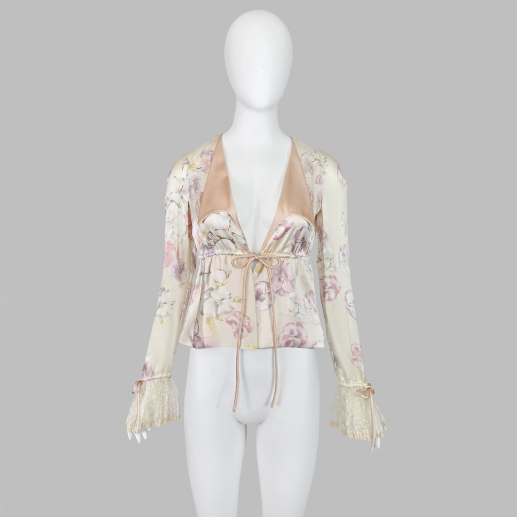 Valentino SS 2007 Lace Cuffs Blouse
