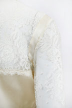 Valentino Lace Silk Blouse w Pearl Buttons