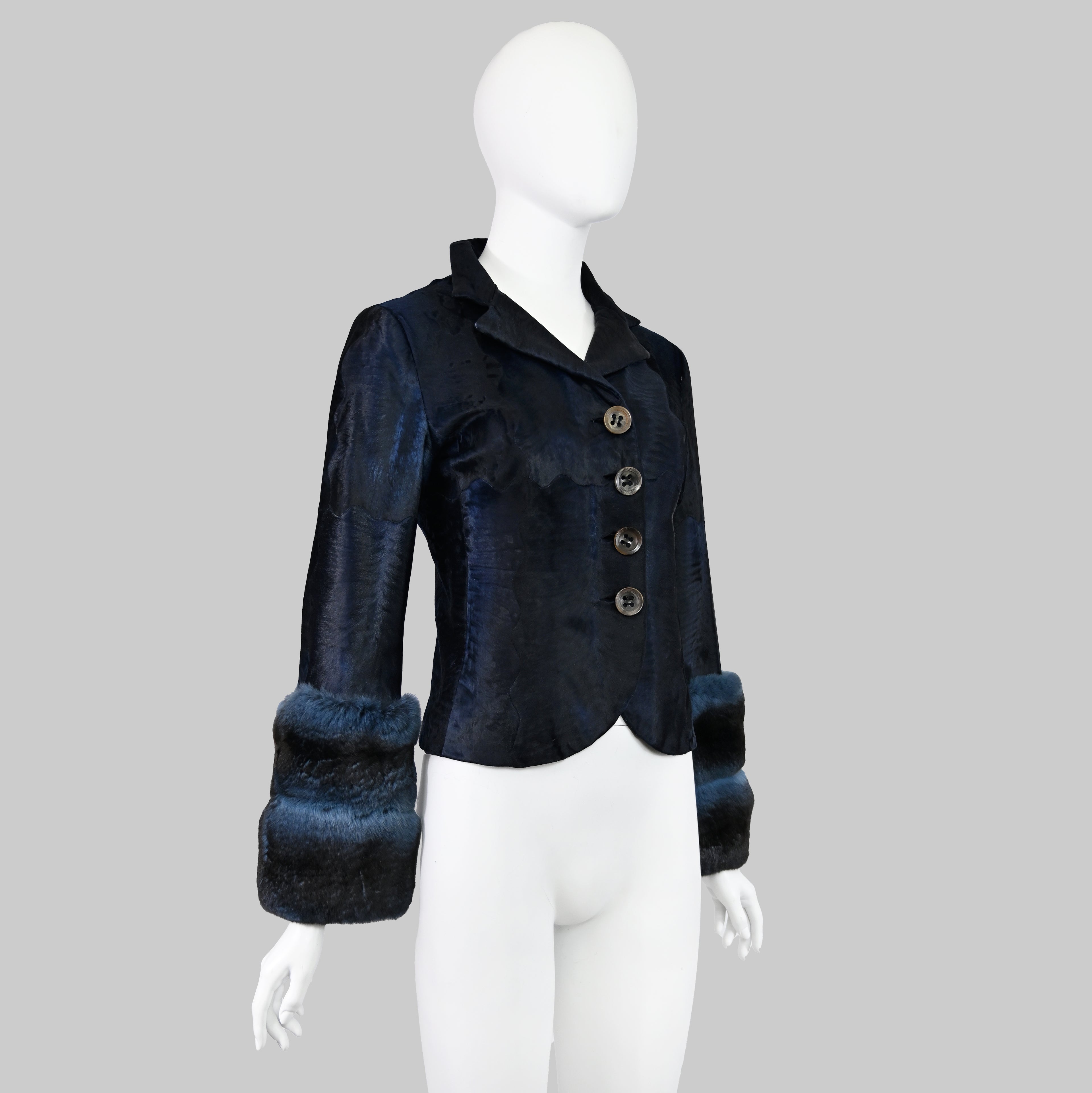 Valentino Broadtail Fur Chinchilla Jacket