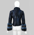 Valentino Broadtail Fur Chinchilla Jacket