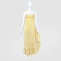 Valentino FW 2011 Yellow Chiffon Silk Ruffle Dress