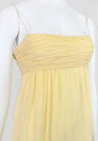 Valentino FW 2011 Yellow Chiffon Silk Ruffle Dress