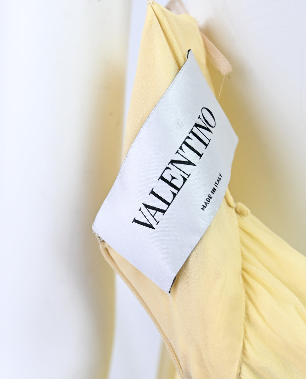 Valentino FW 2011 Yellow Chiffon Silk Ruffle Dress