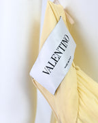 Valentino FW 2011 Yellow Chiffon Silk Ruffle Dress