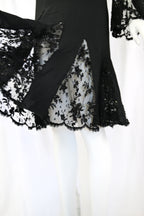 Valentino 2000s Embellished Silk Dress with Bell Sleeves