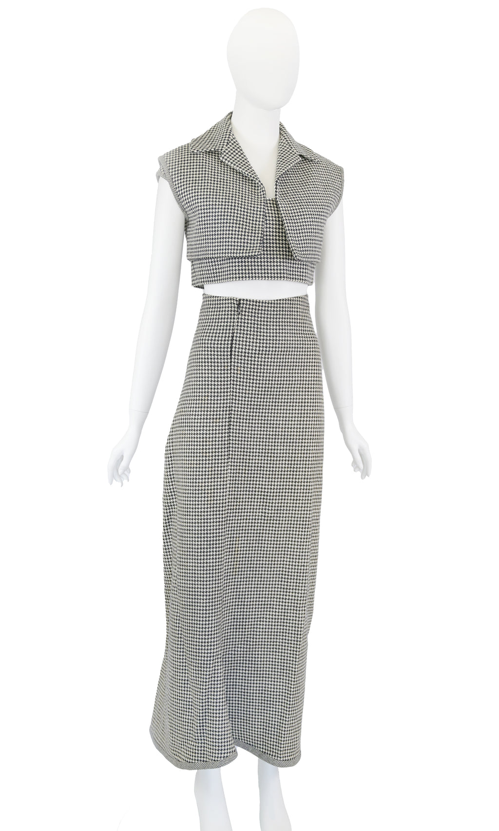 YOHJI YAMAMOTO FW 2003 Runway Wool Gingham Ensemble