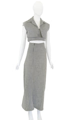 YOHJI YAMAMOTO FW 2003 Runway Wool Gingham Ensemble