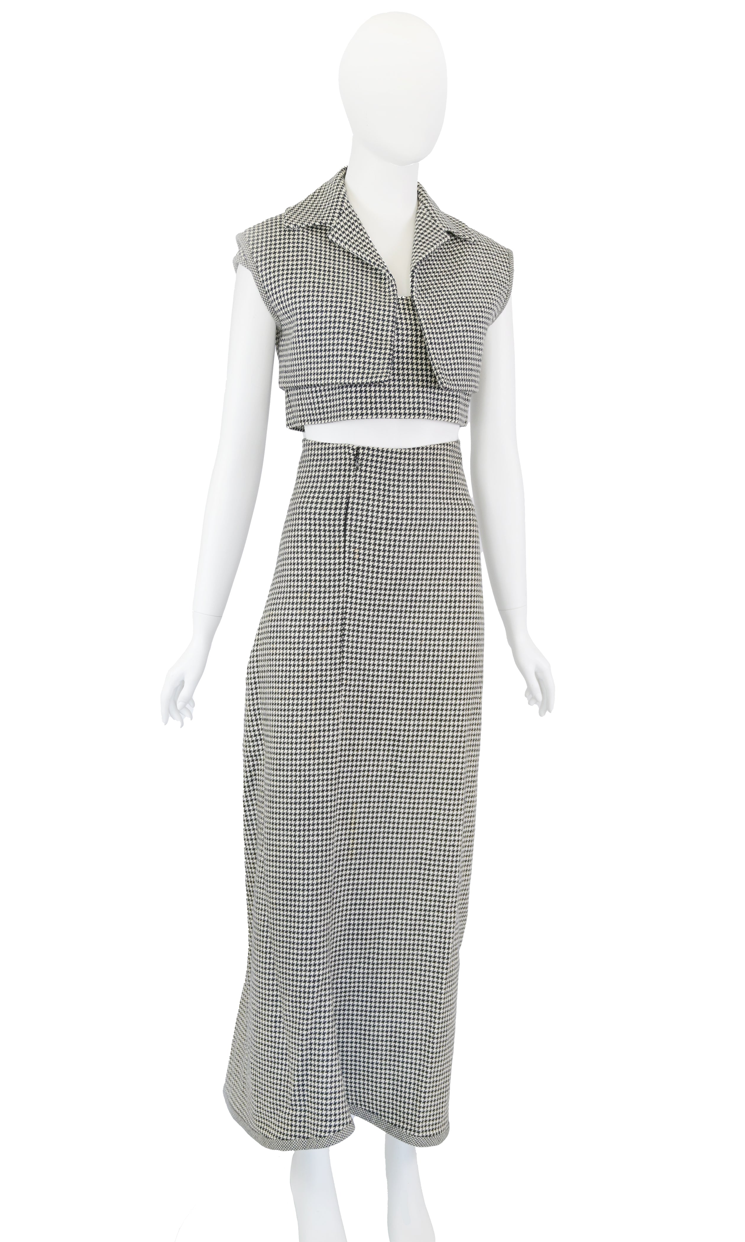 YOHJI YAMAMOTO FW 2003 Runway Wool Gingham Ensemble