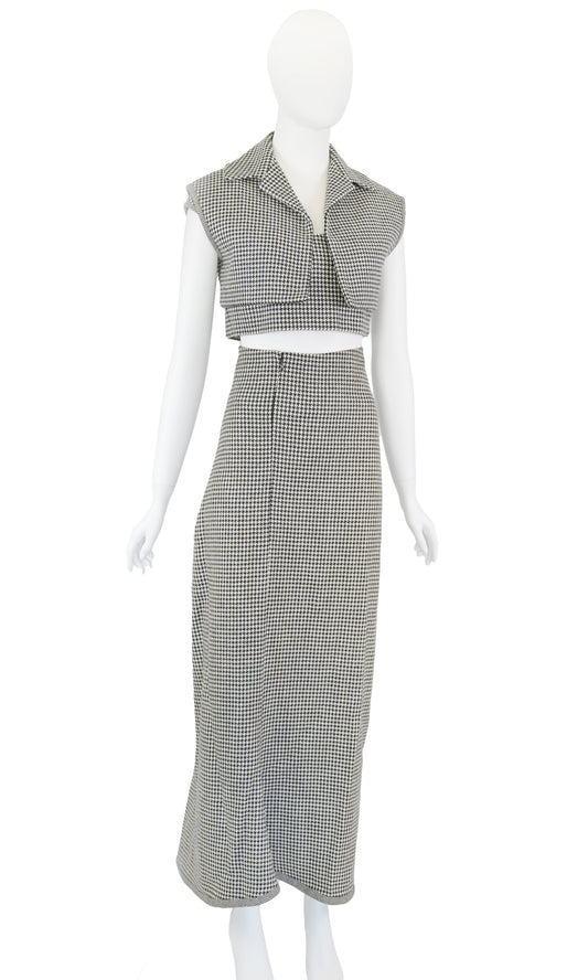 YOHJI YAMAMOTO FW 2003 Runway Wool Gingham Ensemble
