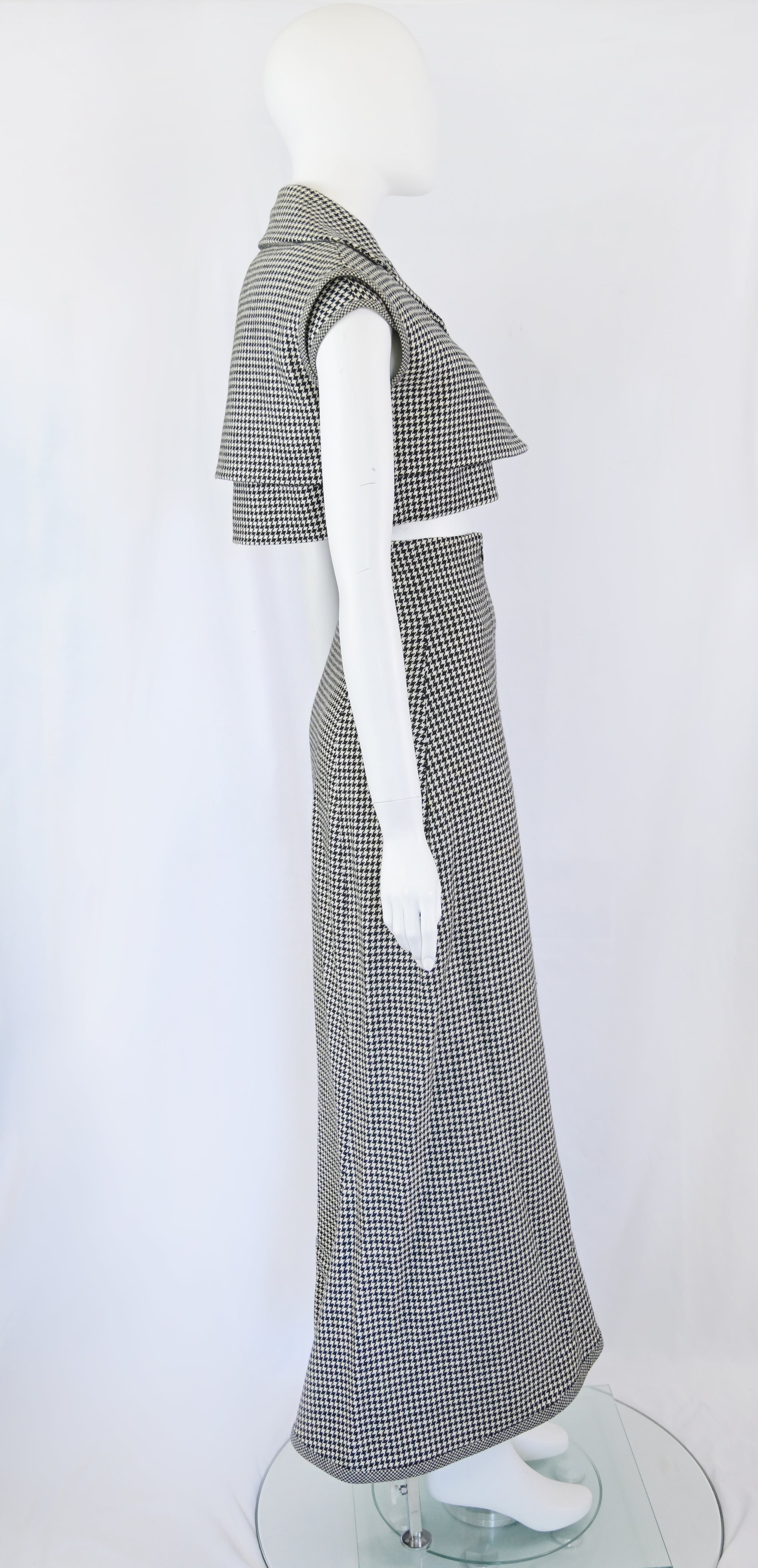 YOHJI YAMAMOTO FW 2003 Runway Wool Gingham Ensemble