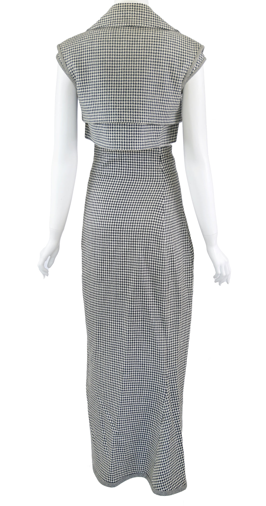 YOHJI YAMAMOTO FW 2003 Runway Wool Gingham Ensemble