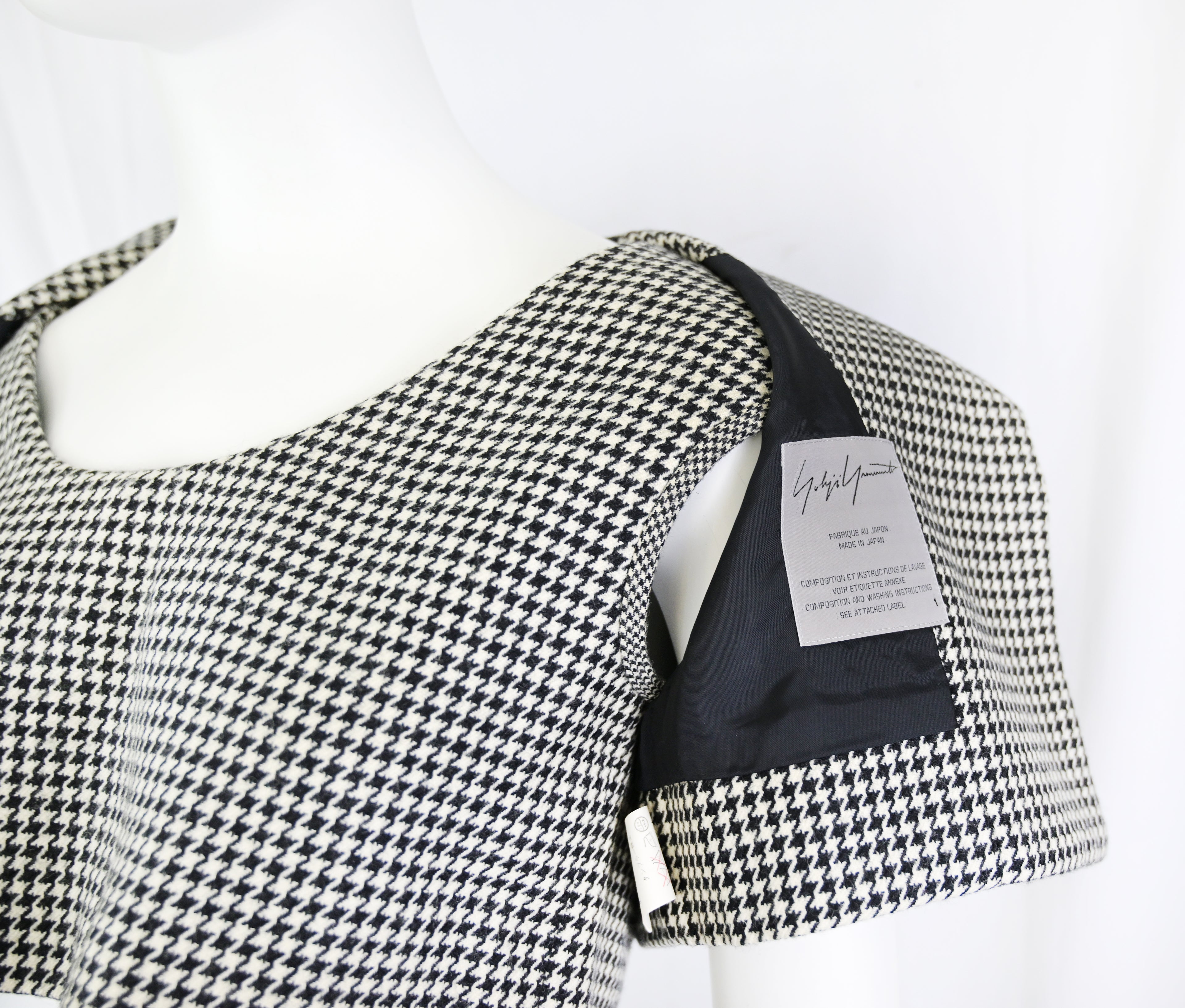 YOHJI YAMAMOTO FW 2003 Runway Wool Gingham Ensemble