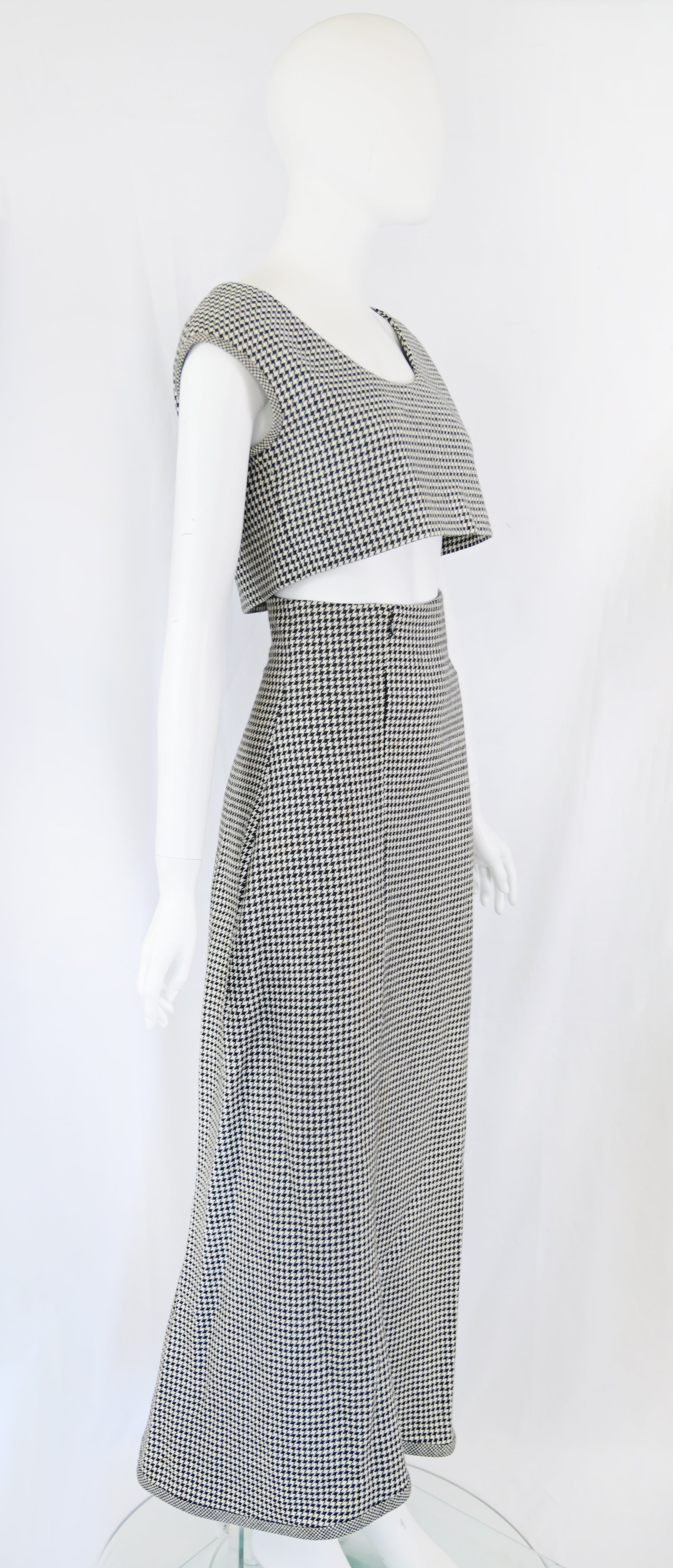 YOHJI YAMAMOTO FW 2003 Runway Wool Gingham Ensemble