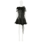 Olivier Theyskens Organza Flared Dress with Long Sash