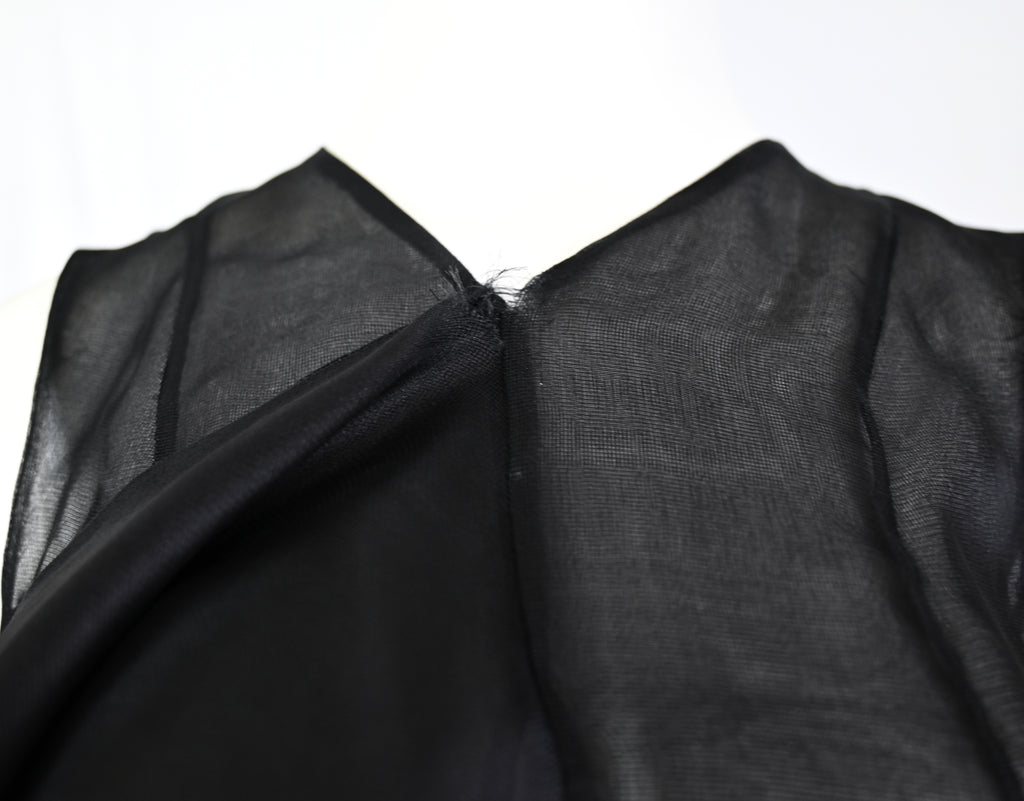 Olivier Theyskens Organza Flared Dress with Long Sash