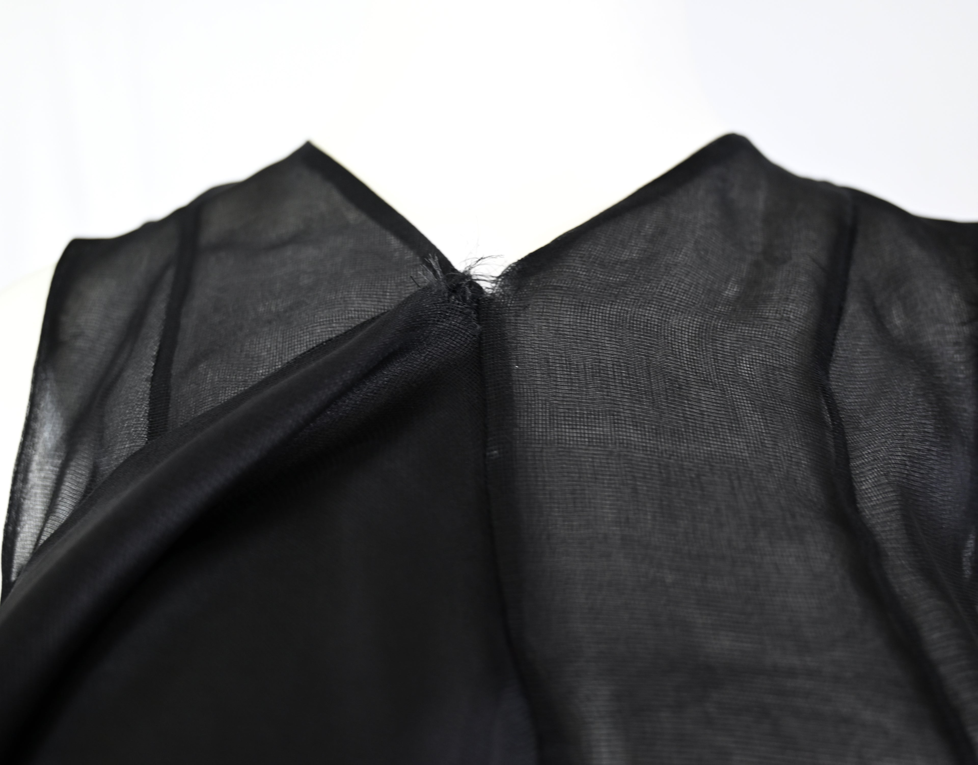 Olivier Theyskens Organza Flared Dress with Long Sash