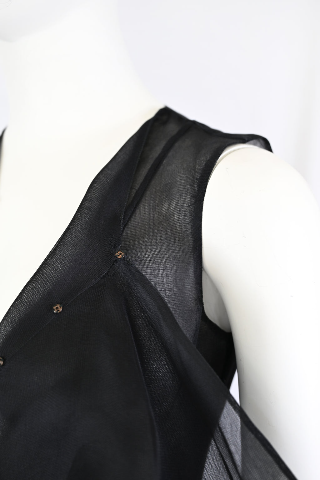 Olivier Theyskens Organza Flared Dress with Long Sash