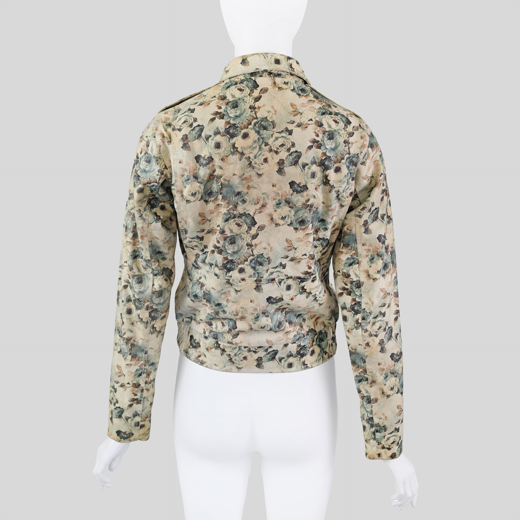 Boudicca Floral Print Leather Jacket