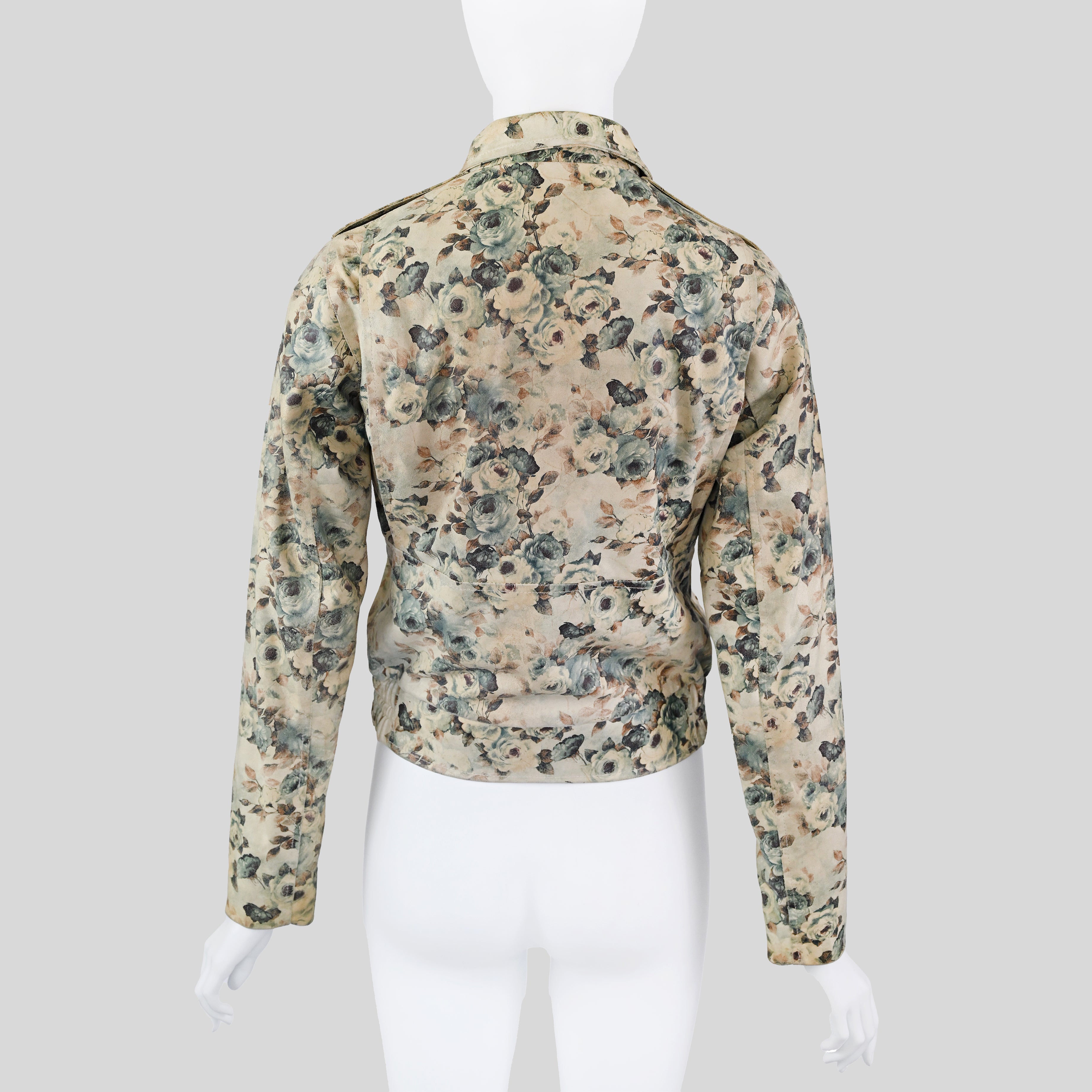 Boudicca Floral Print Leather Jacket