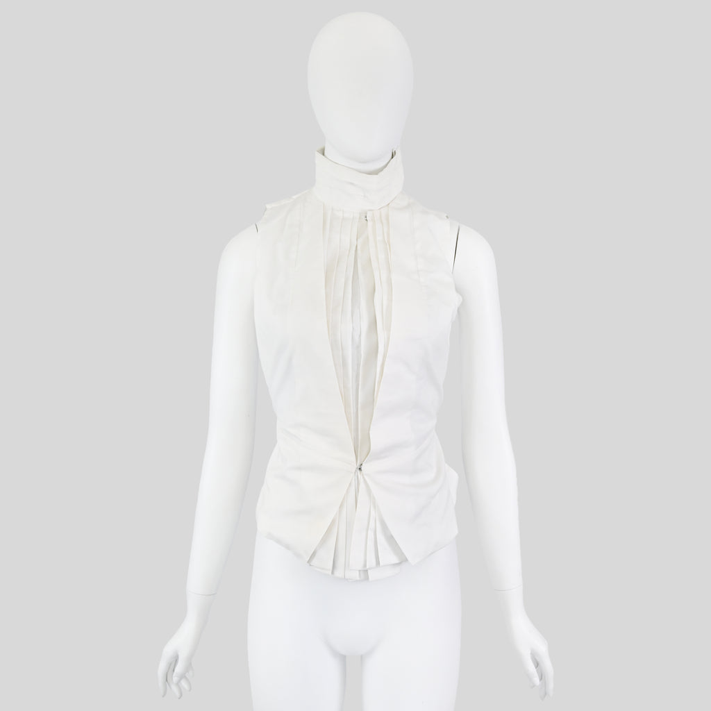 A.F. Vandevorst SS 2013 Backless Top with Pleats