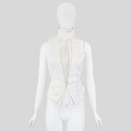 A.F. Vandevorst SS 2013 Backless Top with Pleats