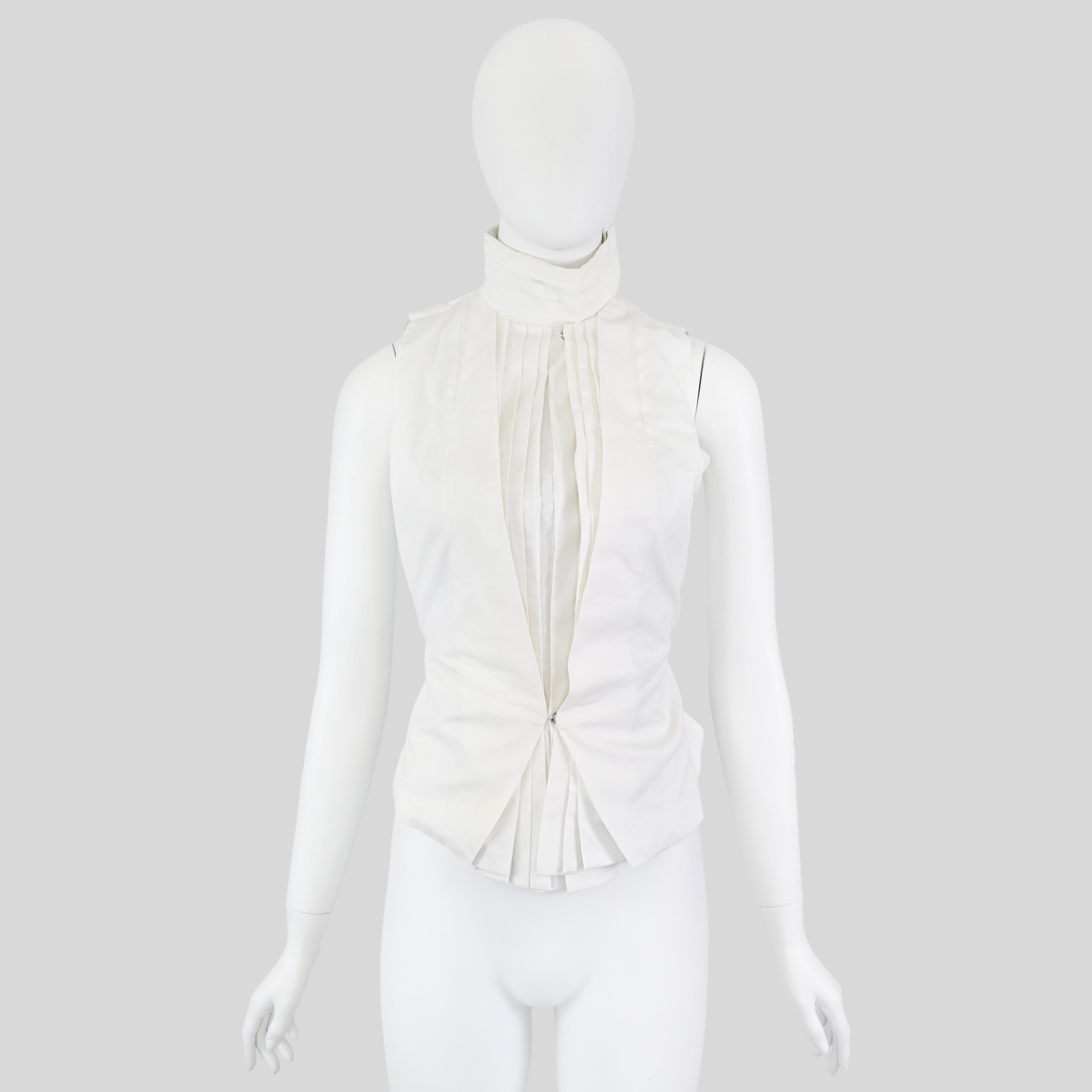 A.F. Vandevorst SS 2013 Backless Top with Pleats