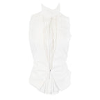A.F. Vandevorst SS 2013 Backless Top with Pleats